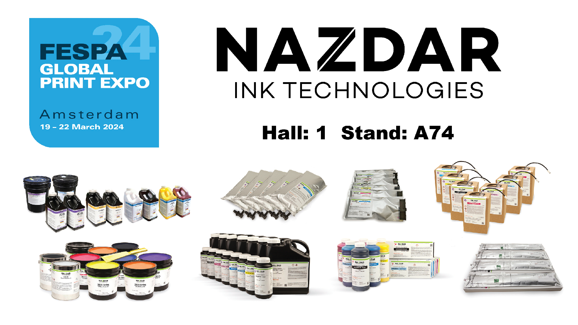 Nazdar to present leading ink solutions at FESPA Global Print Expo 2024